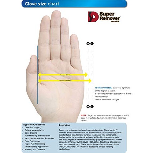 Super Remover - Neoprene, Chemical Resistant Gloves, Industrial St...
