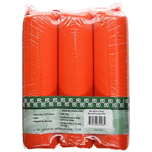 D.T. Systems Cordura Nylon Dog Training Dummy, Blaze Orange, Small...