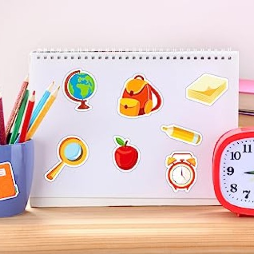 D24TIME Back to School Stickers, 47Pcs Science Scrapbook Stickers ...