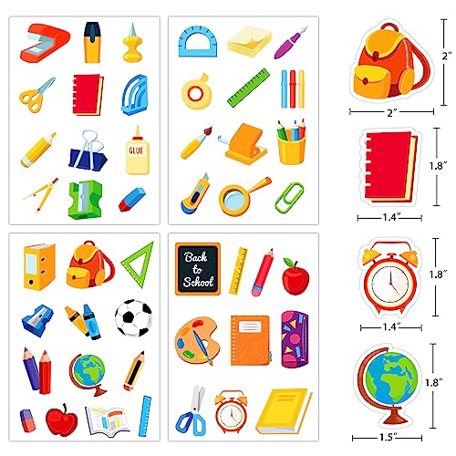 D24TIME Back to School Stickers, 47Pcs Science Scrapbook Stickers ...