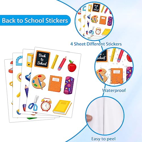 D24TIME Back to School Stickers, 47Pcs Science Scrapbook Stickers ...