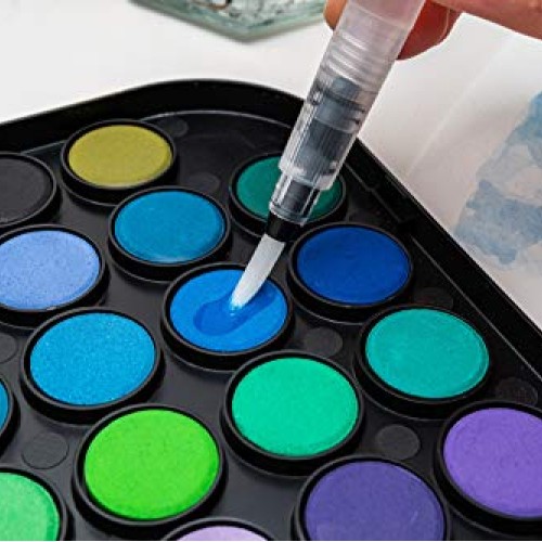 Daco Watercolor Paint Set, Travel-Friendly Art Set of 48 Easy Blen...