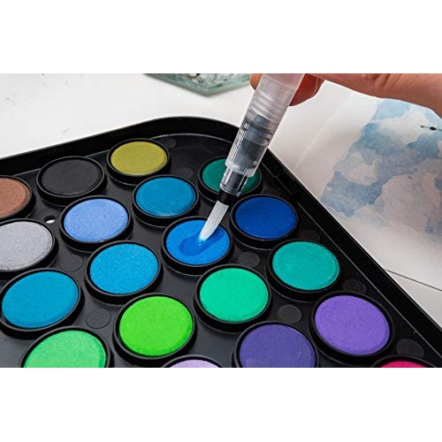 Daco Watercolor Paint Set, Travel-Friendly Art Set of 48 Easy Blen...