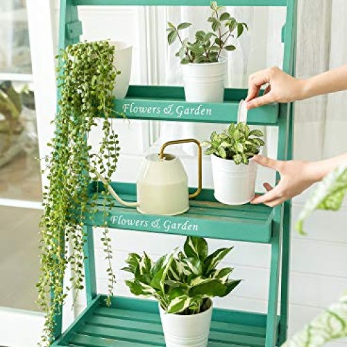 Dahey 8 Pcs Hanging Flower Pots Metal Iron Bucket Planter for Rail...