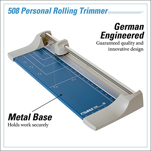 Dahle 508 Personal Rolling Trimmer, 18 Cut Length, 7 Sheet Capaci...