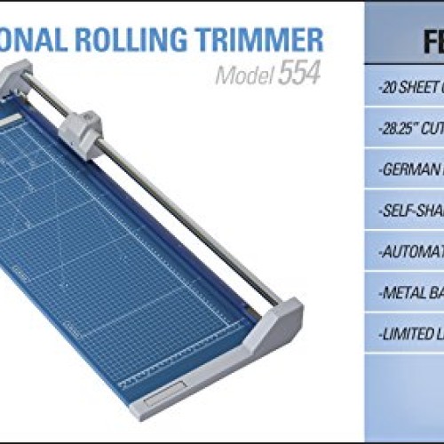 Dahle 554 Professional Rolling Trimmer, 28-1/4 Cut Length, 20 She...