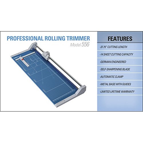 Dahle 556 Professional Rolling Trimmer, 37-3/4 Cut Length, 14 She...