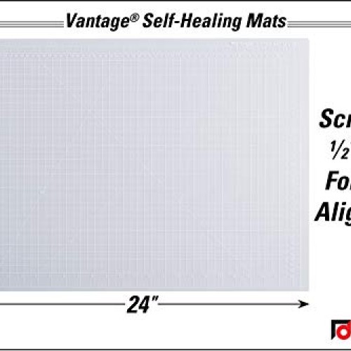 Dahle Vantage 10682 Self-Healing Cutting Mat, 18x24, 1/2 Grid, ...