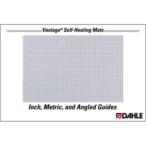 Dahle Vantage 10682 Self-Healing Cutting Mat, 18x24, 1/2 Grid, ...