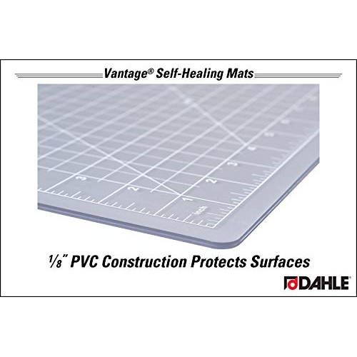 Dahle Vantage 10682 Self-Healing Cutting Mat, 18x24, 1/2 Grid, ...