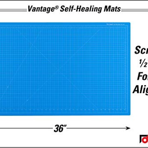 Dahle Vantage 10693 Self-Healing Cutting Mat, 24x36, 1/2 Grid, ...
