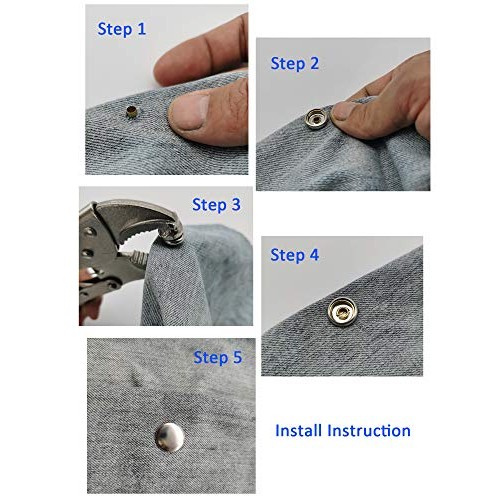 Heavy-Duty Snap Setter Fastener Pliers Snap Tool Kit Vice-Grip Too...