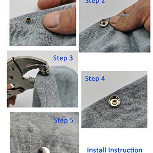 Heavy-Duty Snap Setter Fastener Pliers Snap Tool Kit Vice-Grip Too...