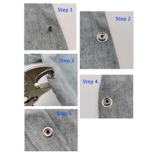 Heavy-Duty Snap Setter Fastener Pliers Snap Tool Kit Vice-Grip Too...