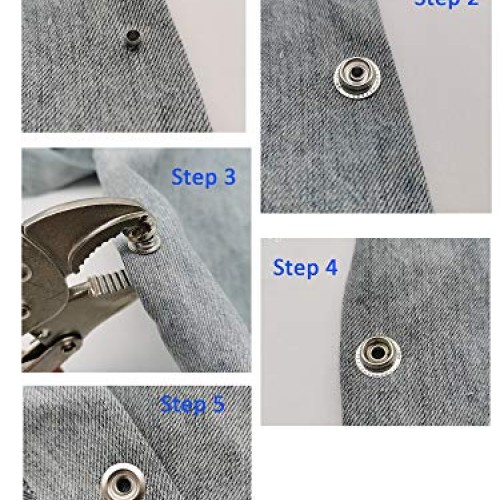Heavy-Duty Snap Setter Fastener Pliers Snap Tool Kit Vice-Grip Too...