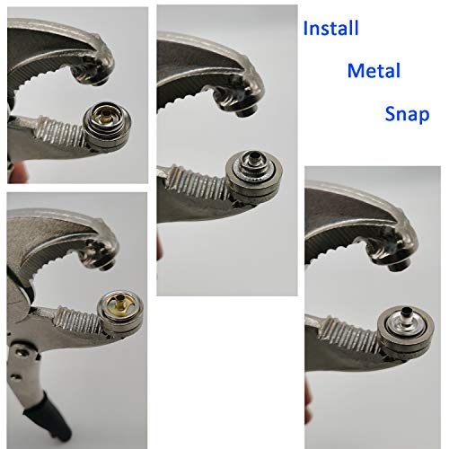 Heavy-Duty Snap Setter Fastener Pliers Snap Tool Kit Vice-Grip Too...