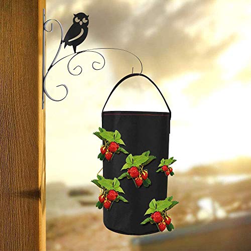 Daily necessities Felt Planting Bag, Hanging Strawberry Planting B...