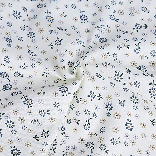 Daindy 8pcs Patchwork Fabric Flower Dot Stripe Cotton Cloth DIY Se...