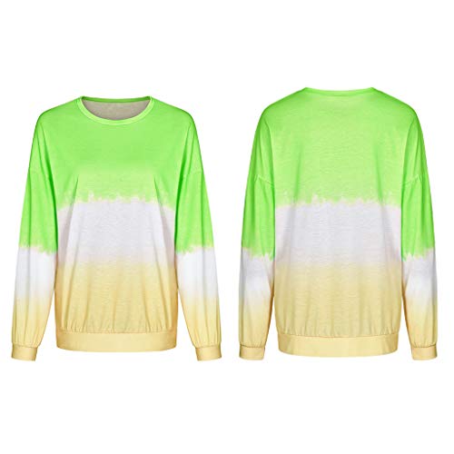 Dainzuy Womens Fashion Pullover Sporty Shirt Comfy Long Sleeve Bl...