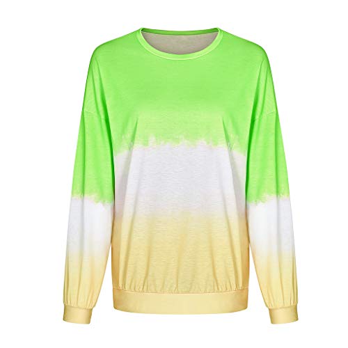 Dainzuy Womens Fashion Pullover Sporty Shirt Comfy Long Sleeve Bl...