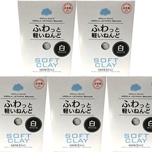 Soft Clay 5 Set, White