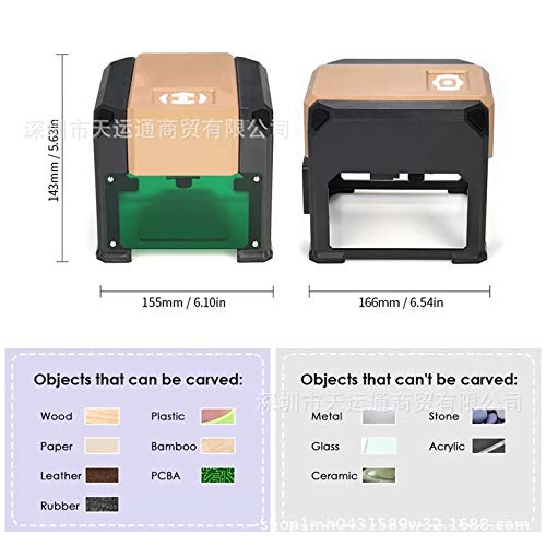 Bluetooth Laser Engraving Machine, 3000mW Mini Desktop Laser Engra...