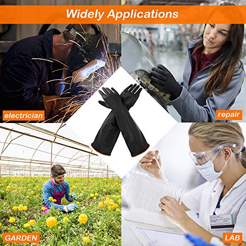 Heavy Duty PU Apron & Latex Gloves, DaKuan Waterproof Resist Stron...