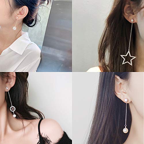 500 Pcs Rhinestone Earrings Posts with Loop Open Jump Rings Earrin...