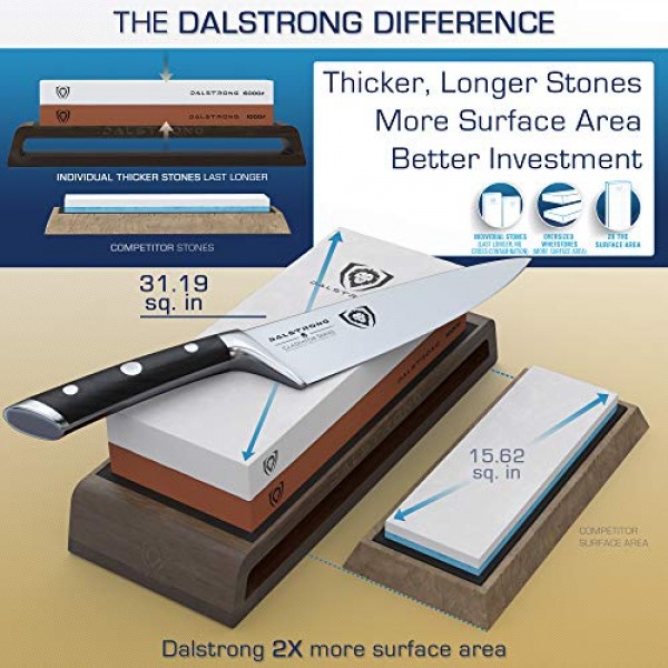 DALSTRONG - Premium Whetstones - Extra Large Grit Stones - Top-Gra...