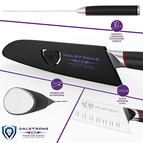 DALSTRONG Santoku Knife - 7 - Phantom Series - Japanese High-Carb...