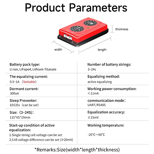 Daly Smart Equalizer 16S 1A for Lifepo4 Li-ion LTO Battery Groups ...