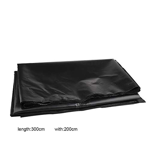 DAMEING 6.5 X 9.8 Feet Rubber Pond Liner Flexible Pre-Cut Black Po...