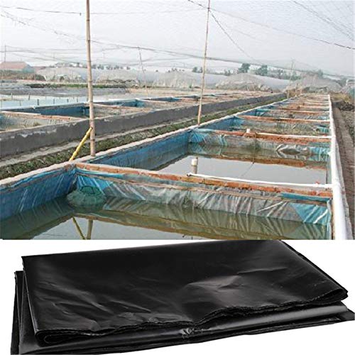 DAMEING 6.5 X 9.8 Feet Rubber Pond Liner Flexible Pre-Cut Black Po...