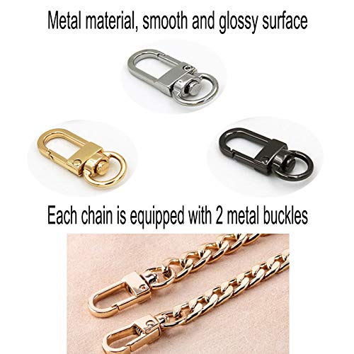 3 Pieces Handbag Chain Straps Bag Strap Replacement Metal Purse Cl...