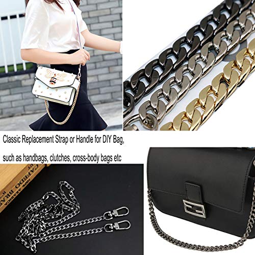 3 Pieces Handbag Chain Straps Bag Strap Replacement Metal Purse Cl...