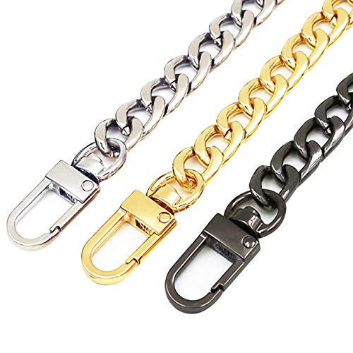 3 Pieces Handbag Chain Straps Bag Strap Replacement Metal Purse Cl...