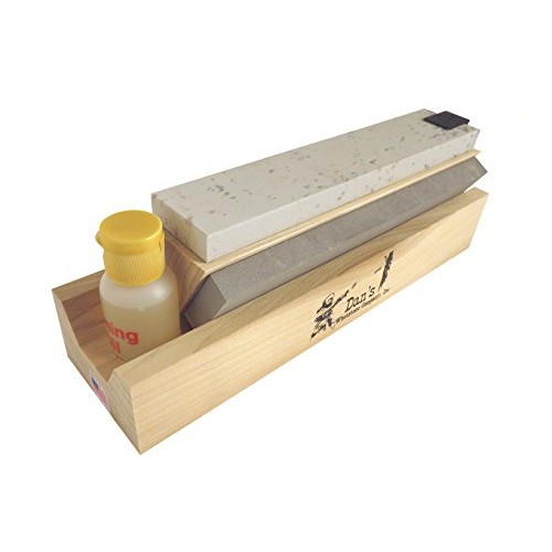 Genuine 3 Stone Arkansas 8 Full Size Tri Hone Whetstone Knife Sha...