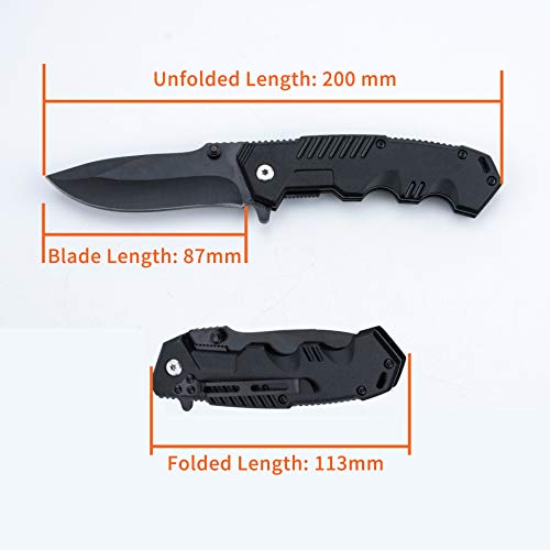 Pocket Folding Knife-Tactical Folding Pocket Knife: Pocket Clip, L...