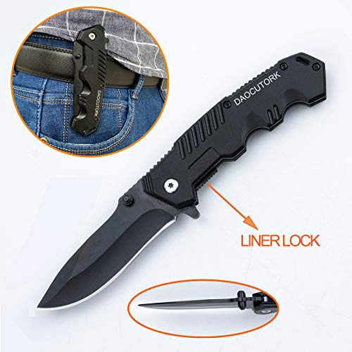 Pocket Folding Knife-Tactical Folding Pocket Knife: Pocket Clip, L...