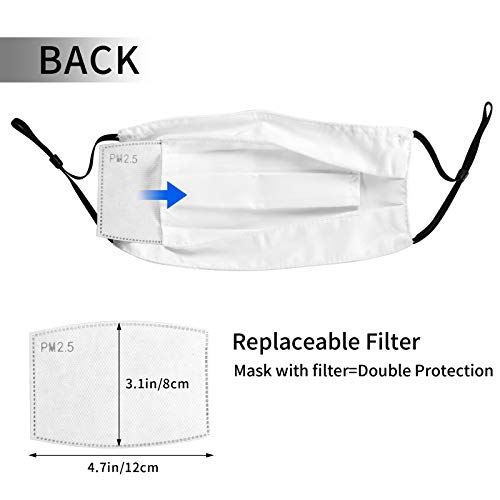 Witchs House Washable Reusable Face Mask, Adjustable Dust Face Cov...