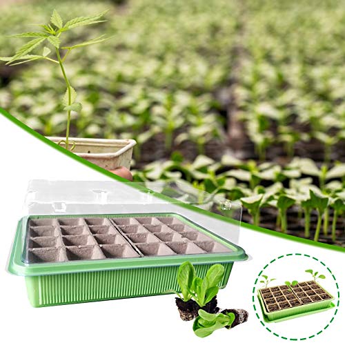 Gardening Germination Tray, Nursery Planting Trays and Flats Reusa...