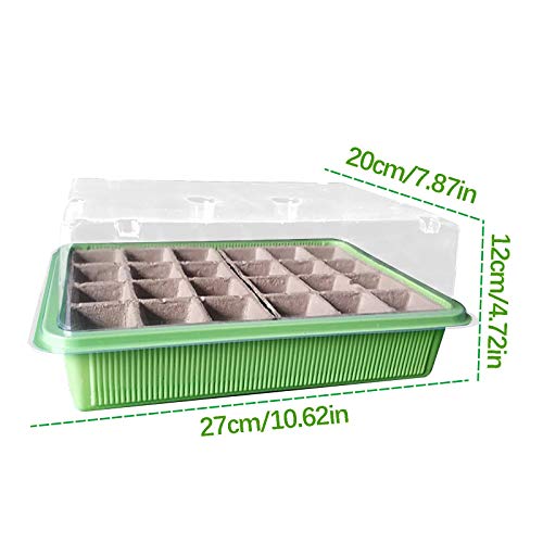 Gardening Germination Tray, Nursery Planting Trays and Flats Reusa...