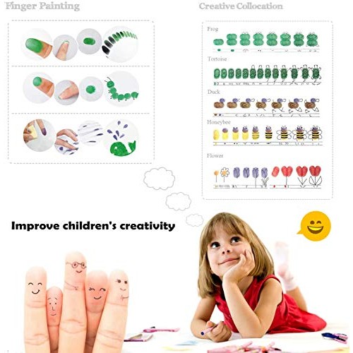 Alphabet Stamps,Mini 70pcs Set Letter Stamps with 5 Gradient Ink P...