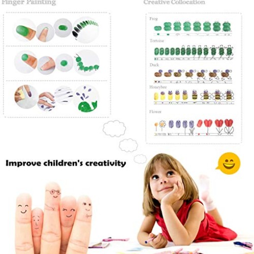 Alphabet Stamps,Mini 70pcs Set Letter Stamps with 5 Gradient Ink P...