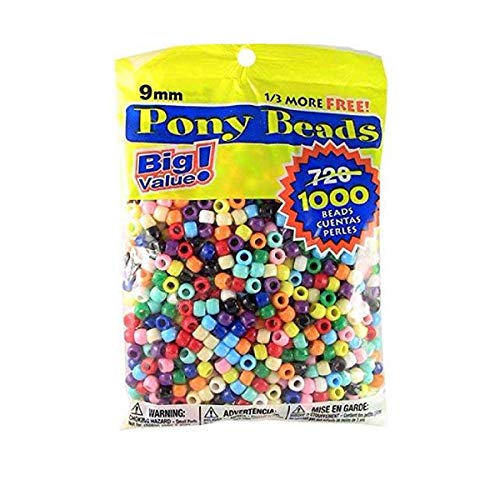 Darice 06121-2-021 Big Value Plastic, 9mm, 1000 piece Opaque Color...