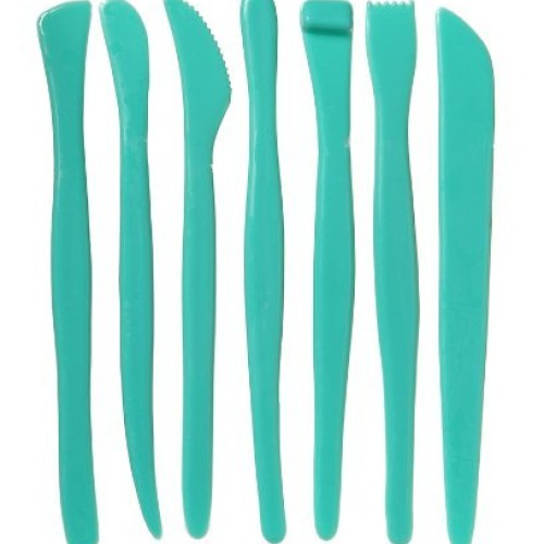Darice 7-Piece Set – Sturdy Plastic Types Packaged in Reusable Pou...