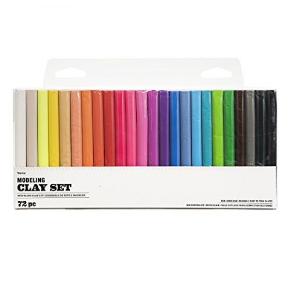Darice Modeling Clay, 72 Pack - Assorted Colors - Non-Hardening Cl...