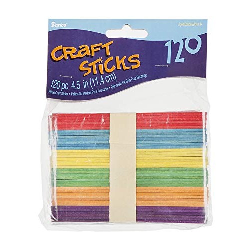 Darice Mor Multi Perfect for Craft Vibrant Fun Colors – Sturdy Woo...