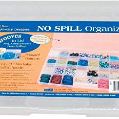 Darice Organizer NO Spill 32COMP 13.7X8.6X1 Clear