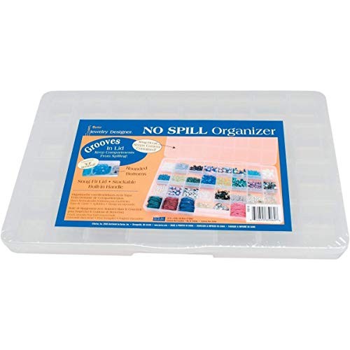 Darice Organizer NO Spill 32COMP 13.7X8.6X1 Clear